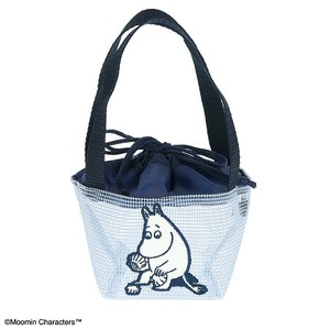 MOOMIN ムーミン ブルーなシェル メッシュポーチ　プールバッグ　スパ　ゴルフ用品