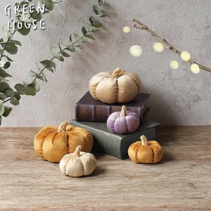 ■2025ハロウィン　先行予約■　かぼちゃオーナメント　ベロア（3種×各1点）