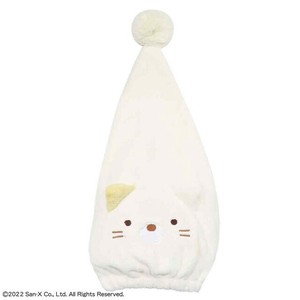 すみっコぐらし ねこキャップ　バラエティキャップ　キャップタオル　ヘアドライタオル