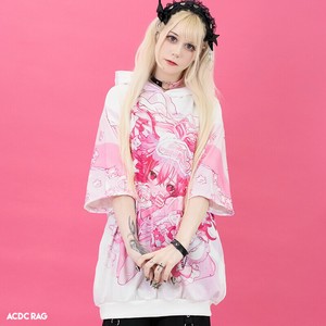 Hoodie "Harajuku Style" Ladies fashion Pastel Short Sleeve