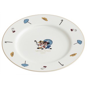 Divided Plate Mickey Minnie 23cm