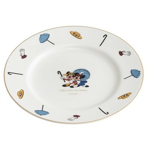 Divided Plate Mickey Minnie 19cm