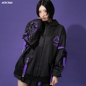 ERROR CODE ジャケット パープル 原宿系 病みかわいい サイバー 電脳