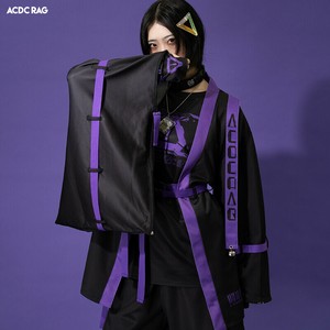 短款夹克 电线 病态可爱 紫色 原宿系