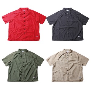 【2025春新作】【HOUSTON WOMAN】WASHER NYLON HI-NECK BLOUSE