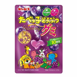 【お菓子】『たべっ子どうぶつグミ65g　1箱上代￥200×10個入』＜ぶどう味＞