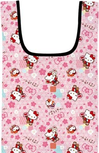 ◆即納可◆サンリオキャラクターズ 和雑貨シリーズ ポケット付きプチ エコバッグ ハローキティ