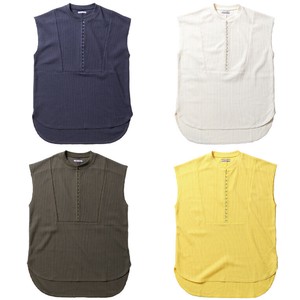 【2025春新作】【HOUSTON WOMAN】WAFFLE FRONT HOOK TUNIC