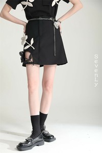 シーズン商品 花柄＆レース拼接デザイン スカート 夏「2025新作」