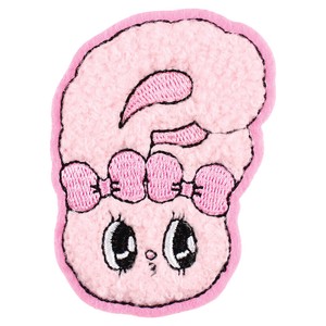 【9月入荷予定】 エスターバニーモコモコ刺繍ステッカー　リボンバニー