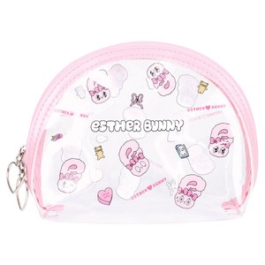 【9月入荷予定】 エスターバニークリアシェルポーチ　フェイスチラシ