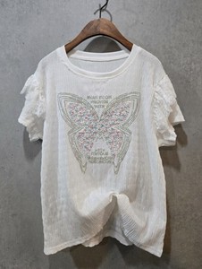 【2025春夏新作】キラキラバタフライTシャツ