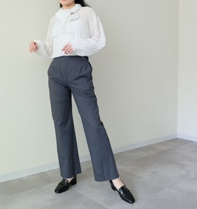 Cotton/Linen Mix セミワイドストレートパンツ