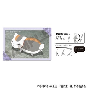 ■2025SS　先行予約■　夏目友人帳　アート缶バッジ　ニャンコ先生/紫