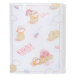 【取寄品】星のカービィ ファスナー付6ポケットクリアファイル PUPUPU RAINY？DAY