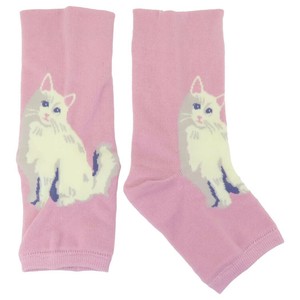 【靴下】ムームーキャット シルクおやすみソックス ピンク