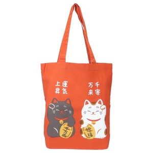【トートバッグ】ツイフクマネキネコ A4トート レッド