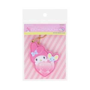 【キーホルダー】マイメロディ＆フラットくん ミラー付アクキー はあとぎゅっ