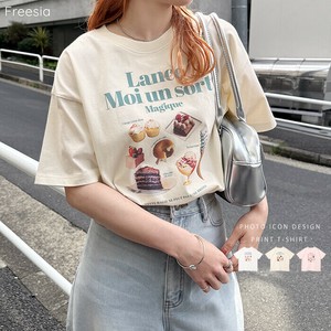 フォト アイコン プリント 半袖 Tシャツ