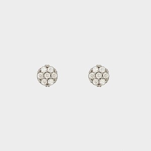 フラワーリング MAGUFIT マグネットイヤリング ラウンドパヴェ シルバー AER0588-SV