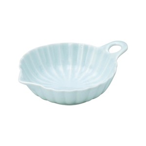 光洋陶器 花伝 かすみ 青白 13cm手付小鉢 56180094