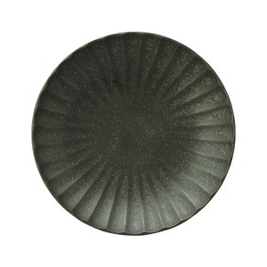 光洋陶器 花伝 かすみ 黒 14.5cm丸皿 56130005