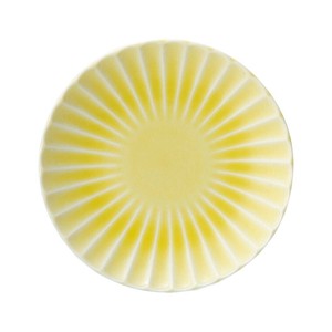 光洋陶器 花伝 かすみ 黄 12.5cm丸皿 56165006