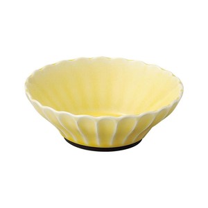 光洋陶器 花伝 かすみ 黄 12.5cm浅ボウル 56165031