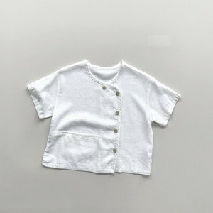 韓国スタイル 2色6サイズ シャツ 半袖 無地