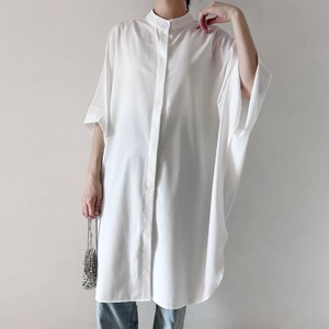 ボトルネックシアーロングシャツ