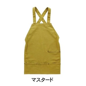 バッククロスキャンバスエプロン10oz マスタード 400889602