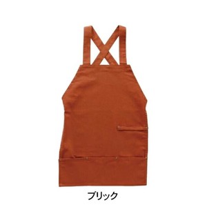バッククロスキャンバスエプロン10oz ブリック 400889606
