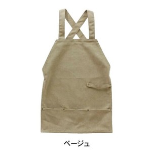 バッククロスキャンバスエプロン20oz ベージュ 400889504