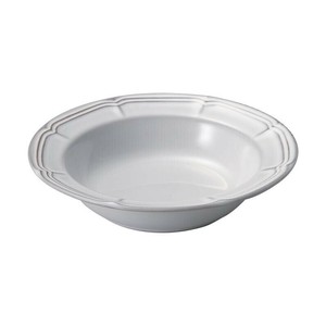 光洋陶器 ラフィネ スモークホワイト 21.5cmリムスープボウル 15910012
