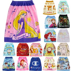 【夏グッズ】60丈巻きタオル お風呂上がりやプールに ディズニー&サンリオ&ドラえもん