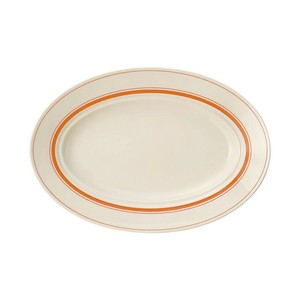 光洋陶器 カントリーサイド ソーバーオレンジ 26.5cmプラター 13425045