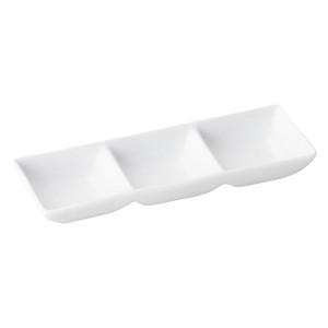 光洋陶器 リーバイ 3つ仕切薬味皿 17500072