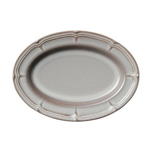 光洋陶器 ラフィネ ストームグレー 28.5cmオーバルプラター 15973047