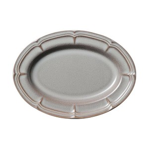 光洋陶器 ラフィネ ストームグレー 25cmオーバルプラター 15973048