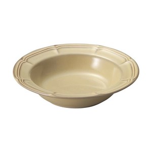 光洋陶器 ラフィネ シナモンベージュ 21.5cmリムスープボウル 15922012