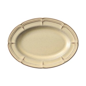 光洋陶器 ラフィネ シナモンベージュ 30.5cmオーバルプラター 15922046