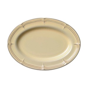 光洋陶器 ラフィネ シナモンベージュ 28.5cmオーバルプラター 15922047
