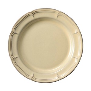 光洋陶器 ラフィネ シナモンベージュ 21.5cmリムプレート 15922105
