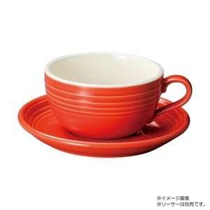光洋陶器 オービット ローズレッド ラテカップ C-415cc 12640056