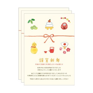 明信片 吉祥物 3张 日本制造