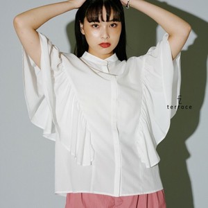 [SD Gathering] Button Shirt/Blouse Frilled Blouse Drop-shoulder