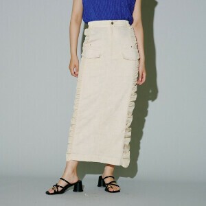 [SD Gathering] Skirt Side Gathered Jacquard Skirt