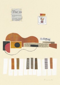 ポストカード 山田和明「Duet」105×150mm イラスト 動物 絵本作家 2025新作