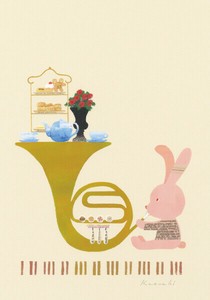 ポストカード 山田和明 クリスマス「Afternoon tea Christmas」105×150mm イラスト 絵本作家 2025新作