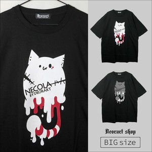 オーバーサイズ・プリントTシャツ [メルト・ネコラ] DRTP008 新作